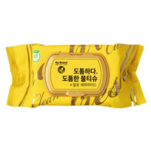 노브랜드 도톰한 물티슈 캡형 100매
