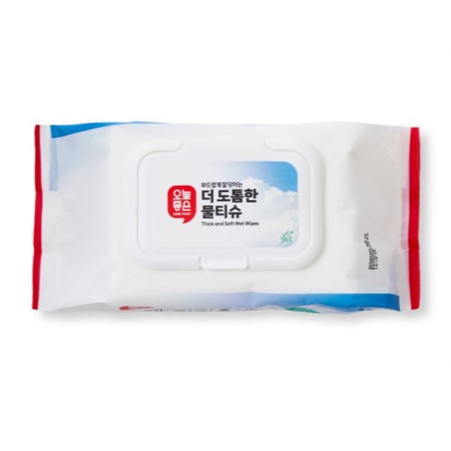 오늘좋은 더 도톰한 물티슈 캡형 100매