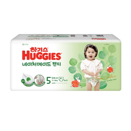 하기스 2024 네이처메이드 팬티형 5단계-여아용