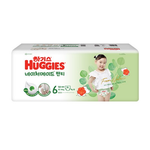 하기스 2024 네이처메이드 팬티형 6단계-여아용