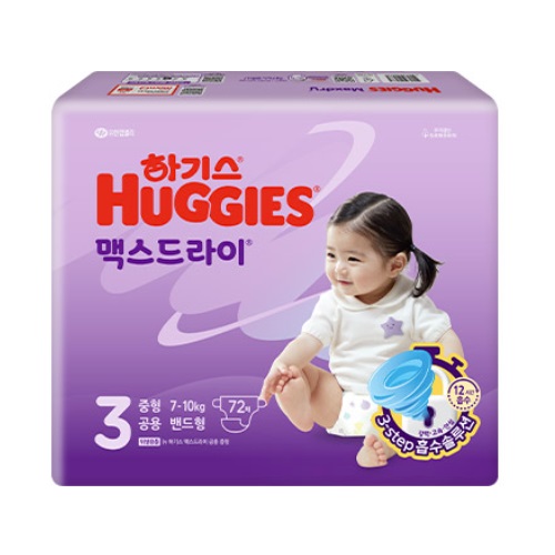 하기스 2024 맥스드라이 밴드형 3단계-공용