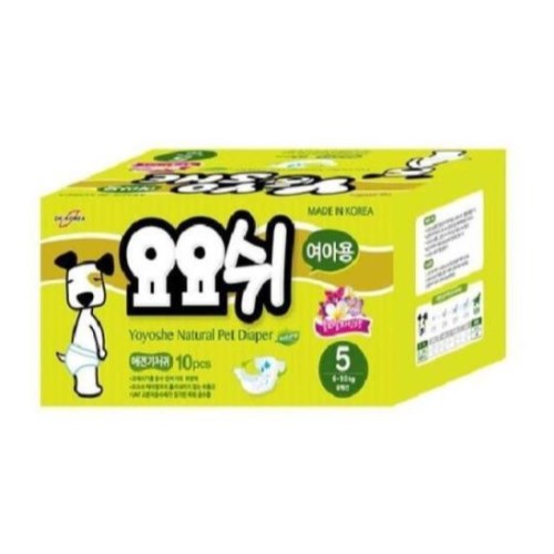 DK코리아 요요쉬 내추럴 기저귀 여아용 5단계 10매