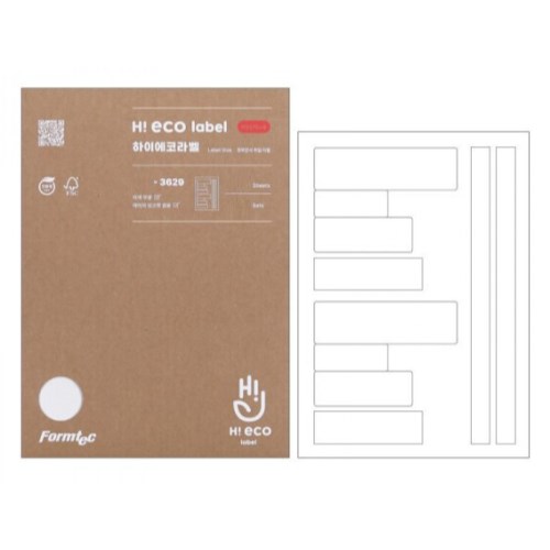 폼텍  하이에코 화일인덱스용 라벨 3629