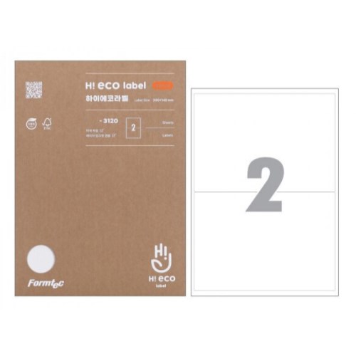 폼텍  하이에코 물류관리용 라벨 3120