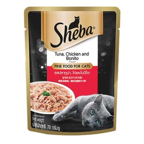 쉬바 주식 참치와 닭고기 파우치 70g
