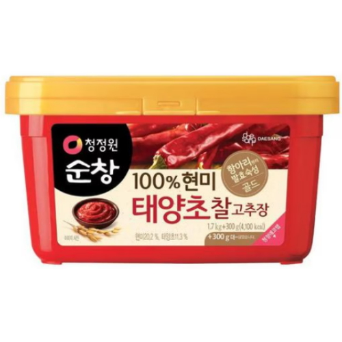 청정원 순창 100% 현미 태양초 찰고추장 2kg