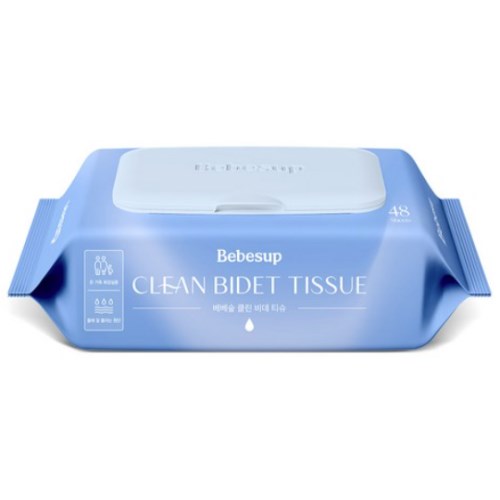 베베숲 클린비데 화장실용 물티슈 캡형 48매