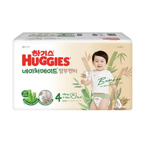 하기스 2024 네이처메이드 밤부 팬티형 4단계-남아용