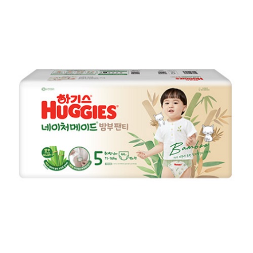 하기스 2024 네이처메이드 밤부 팬티형 5단계-남아용