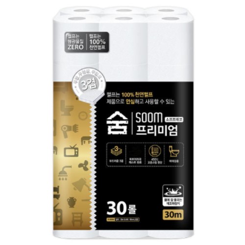 숨 프리미엄 블랙 30m (30롤)