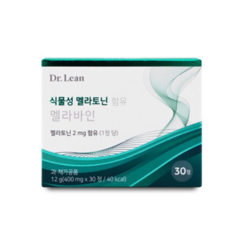 닥터린 식물성 멜라토닌 함유 멜라바인 400mg 30정