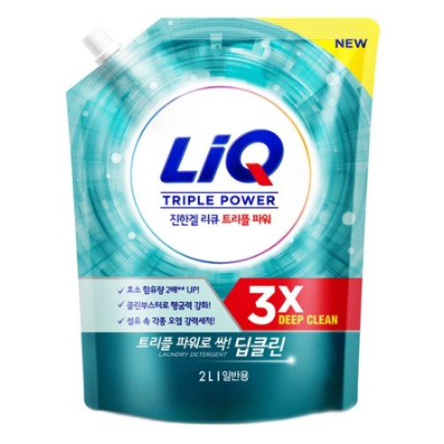 리큐 진한겔 딥클린 트리플파워 일반용 리필 2L