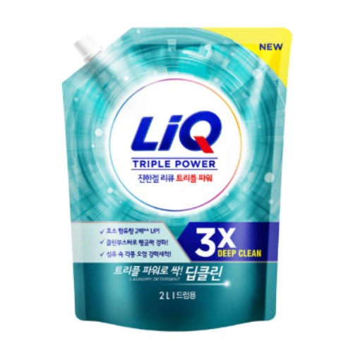 리큐 진한겔 딥클린 트리플파워 드럼용 리필 2L