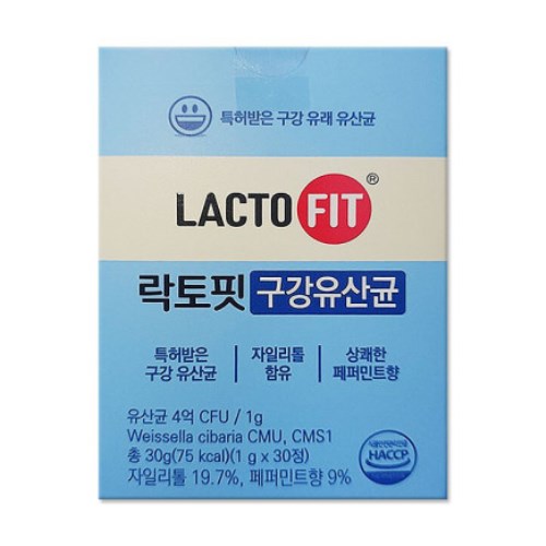 종근당건강 락토핏 구강유산균 1g 30정
