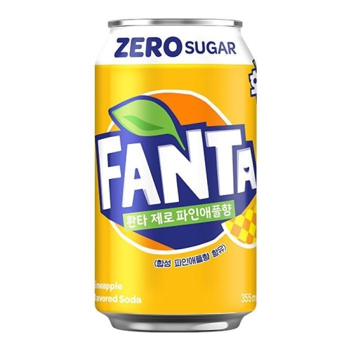 코카콜라음료 환타 제로 파인애플향 355ml