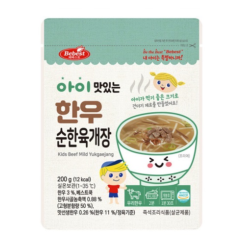 베베스트 아이 맛있는 한우 순한 육개장 200g