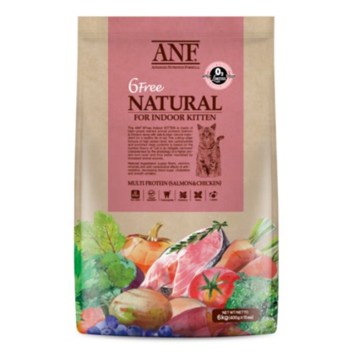  ANF 유기농 6 Free 캣 인도어 키튼 6kg [1개]