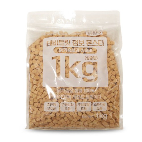 테비토퍼 테비트릿 점보 몬스터 닭가슴살과 슈퍼바 1kg
