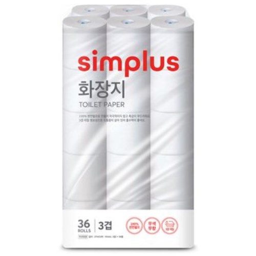 심플러스 화장지 27m (36롤)