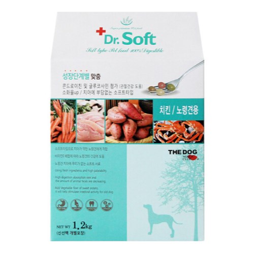 더독 닥터소프트 치킨 노령견용 3kg