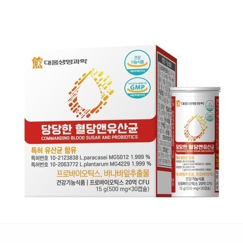 대웅생명과학 당당한 혈당앤 유산균 30캡슐