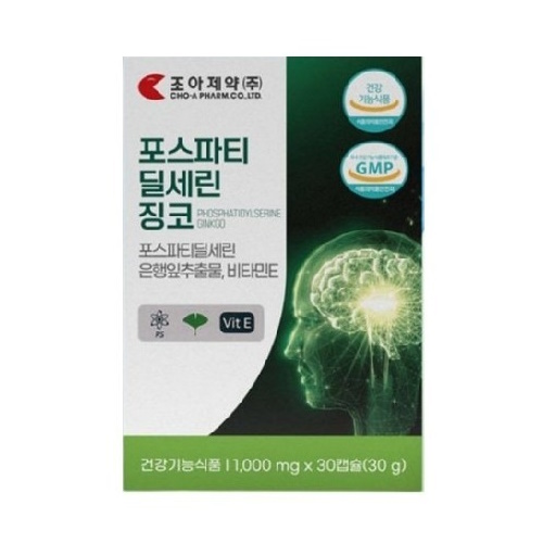 조아제약 포스파티딜세린 징코 1000mg 30캡슐