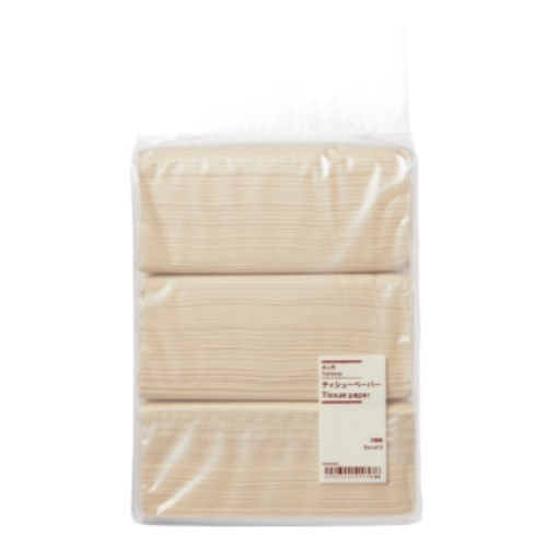 MUJI 탁상용 티슈 페이퍼 150매 (3입)