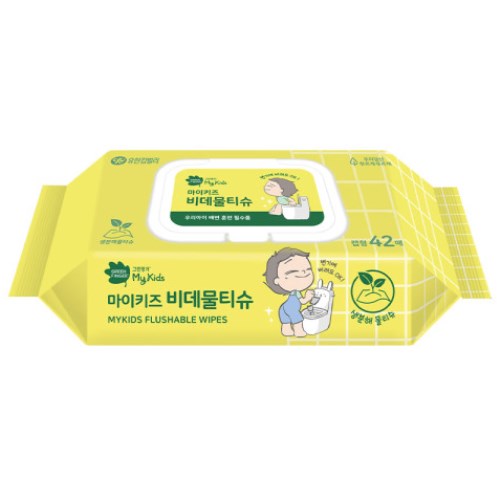 그린핑거 마이키즈 비데물티슈 캡형 42매