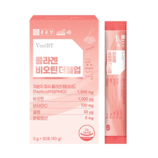 종근당건강 벤비티 콜라겐 비오틴 더블업 3g 30포