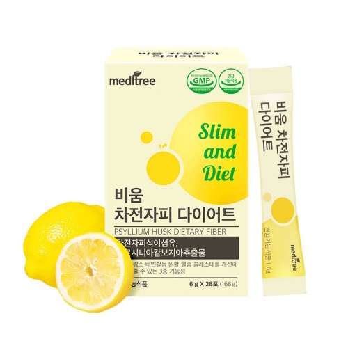 메디트리 비움 차전자피 레몬 28포