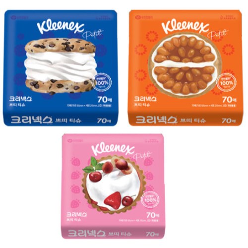 크리넥스 쁘띠 티슈 70매