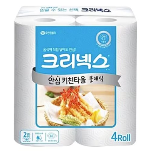 크리넥스 안심 클래식 키친타월 150매 (4입)