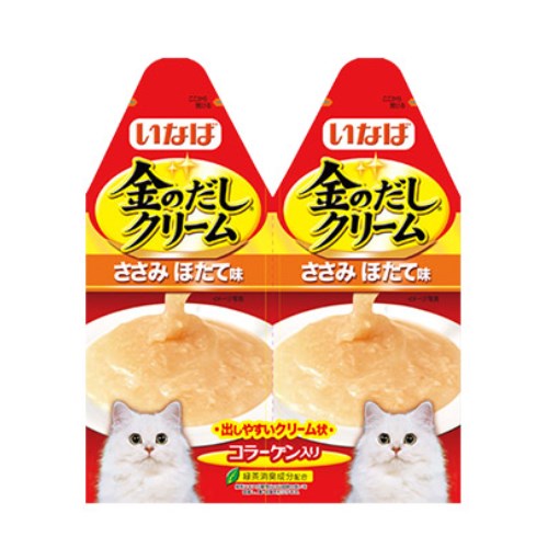 이나바 캣 챠오 금빛육수크림 닭가슴살&가리비 IC-83 60g (30g x 2p)
