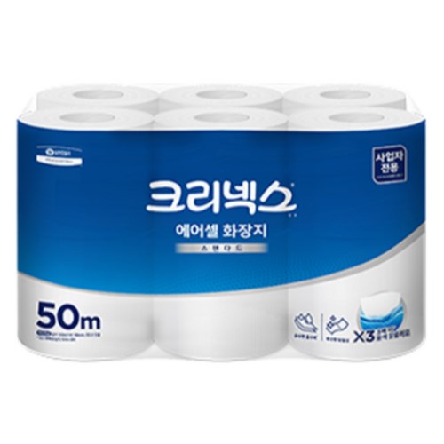 크리넥스 에어셀 화장지 스탠다드 50m (12롤)
