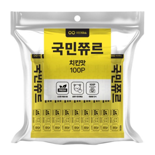 국민커머스 국민스틱 치킨맛 1500g (15g x 100p)