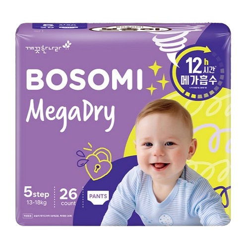 보솜이 NEW 메가드라이 팬티형 5단계-공용