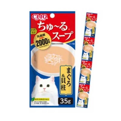 이나바 챠오츄르스프 4연팩 참치&가리비관자 TCR-142 140g (35g x 4p)