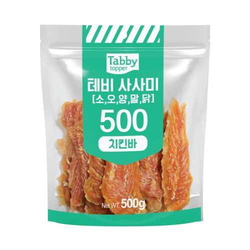 테비토퍼 테비 사사미 치킨바 500g