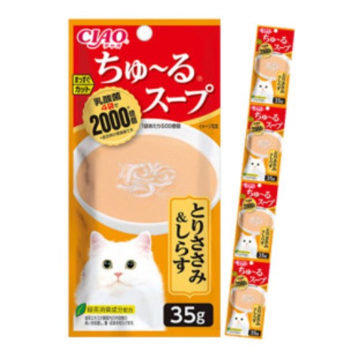 이나바 캣 챠오츄르스프 4연팩 닭가슴살&치어 TCR-144 140g (35g x 4p)