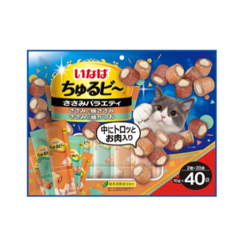 이나바 츄르비 닭가슴살 버라이어티 QSC-285 400g (10g x 40p)