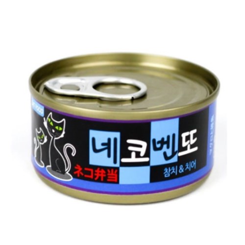 테비토퍼 네코벤또 참치&치어 캔 80g