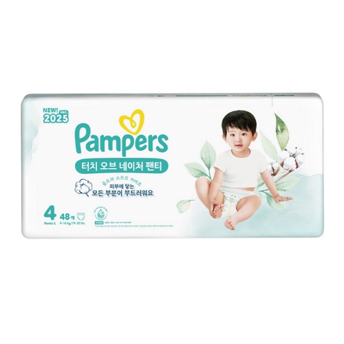 팸퍼스 2025 터치오브네이처 팬티형 4단계-공용