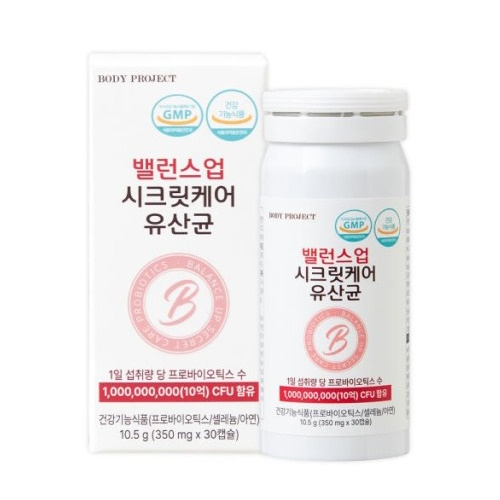 엠에스바이오텍 바디프로젝트 밸런스업 시크릿케어 질 유산균 30캡슐
