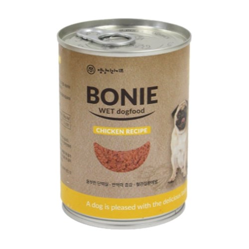 에스엠펫 보니 웨트캔 치킨 375g