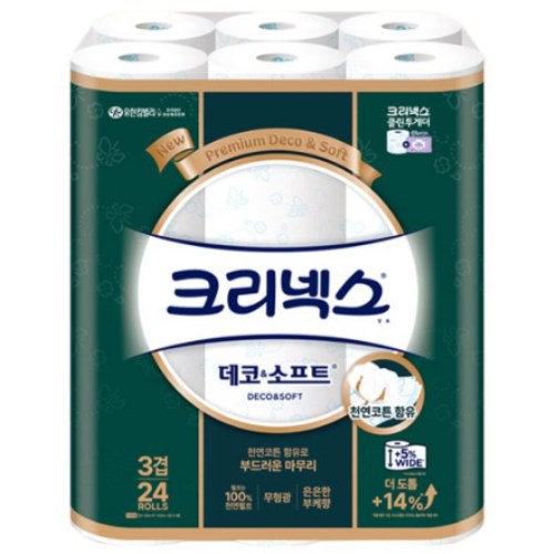 크리넥스 데코 앤 소프트 30m (24롤)