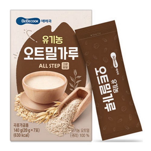 베베쿡 유기농 오트밀가루 140g