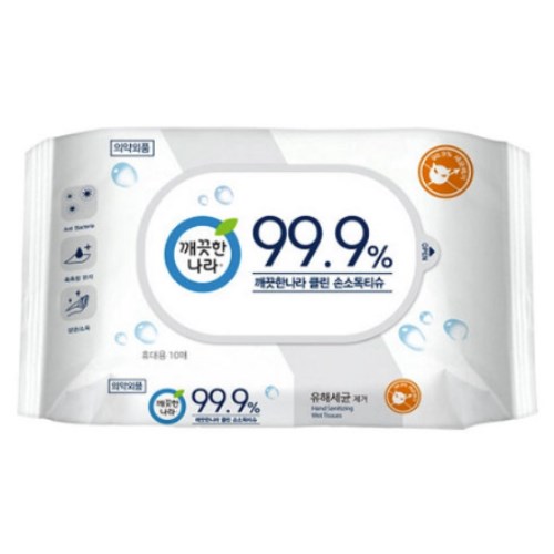 깨끗한나라 클린 손소독티슈 캡형 60매