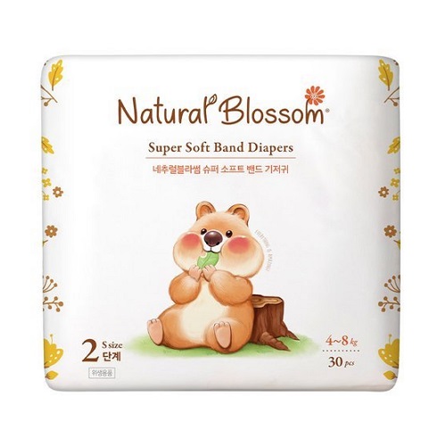 해피블라썸 네추럴블라썸 슈퍼 소프트 밴드형 2단계-공용