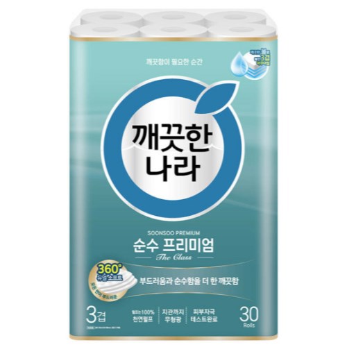 깨끗한나라 순수 프리미엄 더 클래스 30m (30롤)