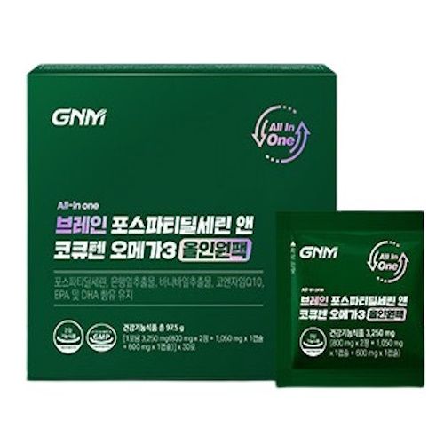 GNM자연의품격 올인원 브레인 포스파티딜세린 앤 코큐텐 오메가3 30포
